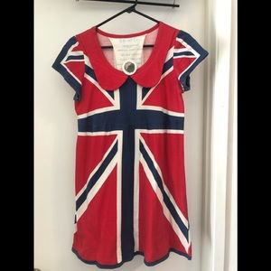 Mini Dress. British flag design. Never worn.